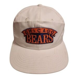 Sports Specialties Chicago Bears White Snapback Baseball Cap Hat '90s Vintage‎